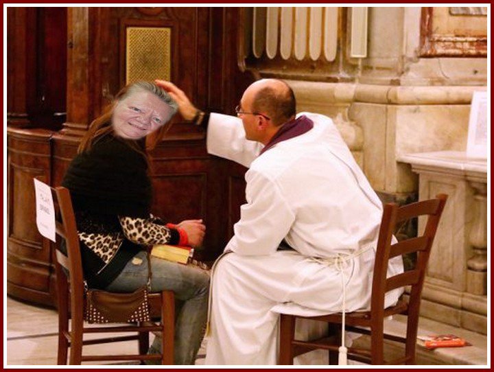 un petit passage pour annie au confessionnal c est oblig� 