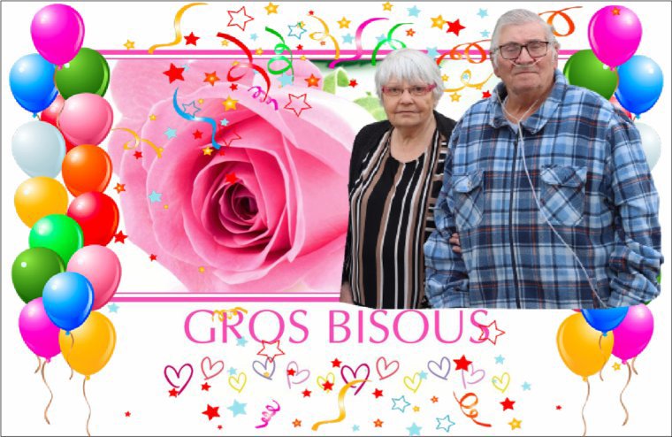 superbe remerciement de josy pour son anniversaire 